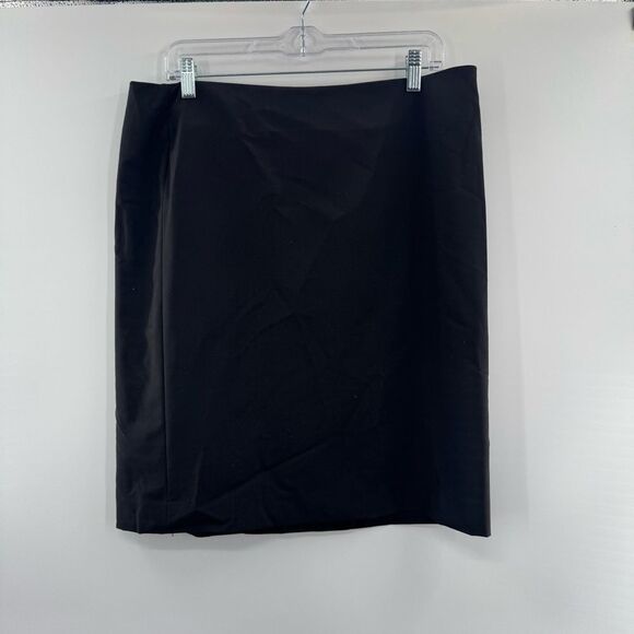 3For$20 Lands’ End Black Zipper Skirt size 14 - Picture 1 of 6